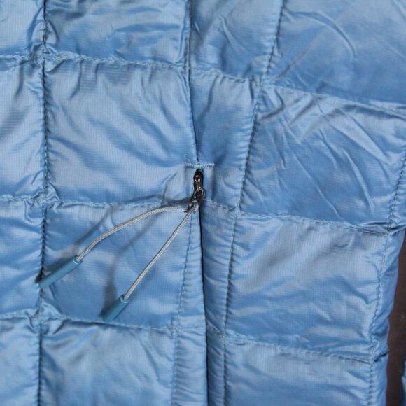 North Face ThermoBall Jacket Womens Medium Blue Packable Lightweight - Picture 4 of 6